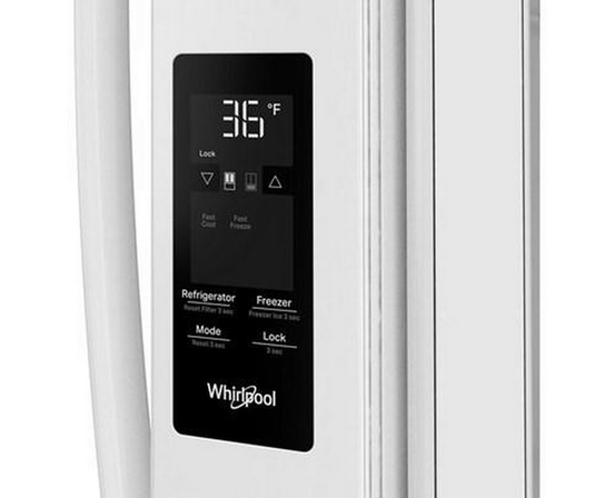 Whirlpool 36-Inch, 31 Cu. Ft. Freestanding French 3- Door Refrigerator With Internal Water Dispenser - WRFF3336SW