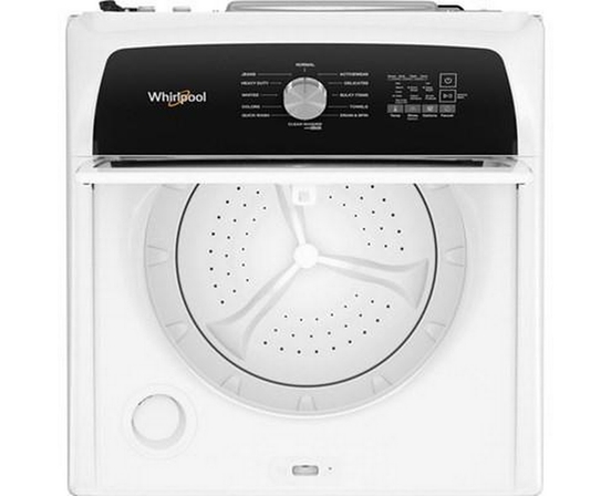 Whirlpool® 5.3 Cu. Ft. I.E.C. Top Load Impeller Washer with Built-in Faucet - WTW5020SW