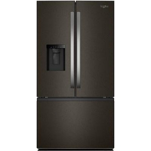 Whirlpool 36-Inch, 30 Cu. Ft. Freestanding French 3-Door Refrigerator With External Water And Ice Dispensing System - WRFF3536SV