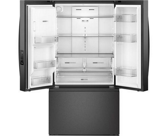 Whirlpool 36-Inch, 30 Cu. Ft. Freestanding French 3-Door Refrigerator With External Water And Ice Dispensing System - WRFF3536SV