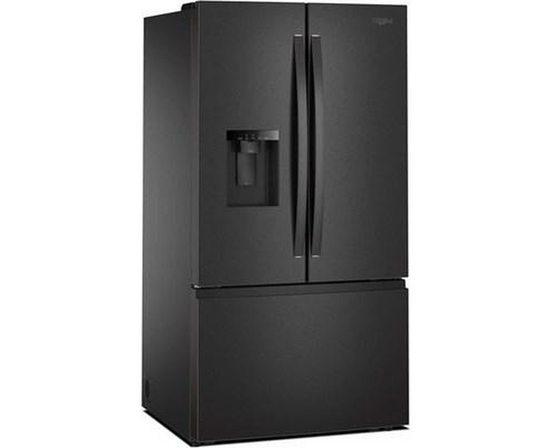Whirlpool 36-Inch, 30 Cu. Ft. Freestanding French 3-Door Refrigerator With External Water And Ice Dispensing System - WRFF3536SV