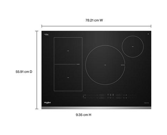Whirlpool 30-Inch Intelligent Built-In Induction Cooktop With Temp Cook™ Technology - WCIT7530SS