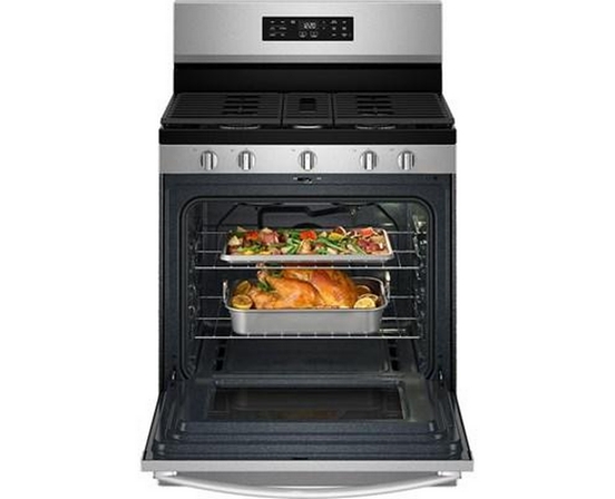 Whirlpool 30-Inch Gas Range With Air Cooking Technology And Steam Clean - WFGS4530SZ