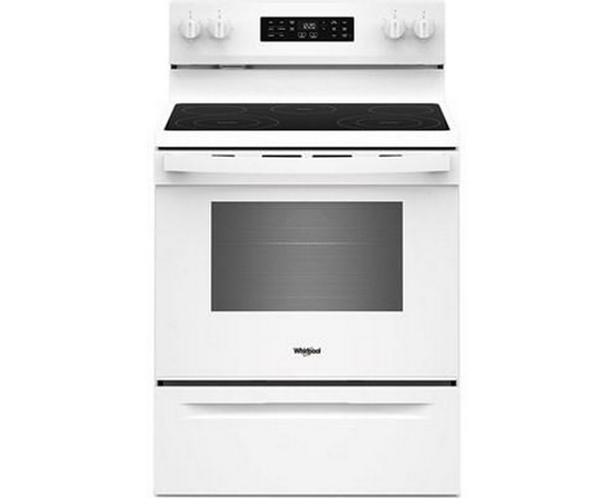 Whirlpool 30-Inch Electric Range With Air Cooking Technology And Steam Clean - YWFES4530SW