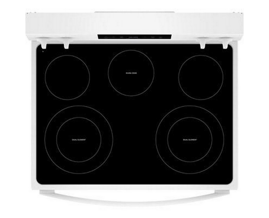 Whirlpool 30-Inch Electric Range With Air Cooking Technology And Steam Clean - YWFES4530SW