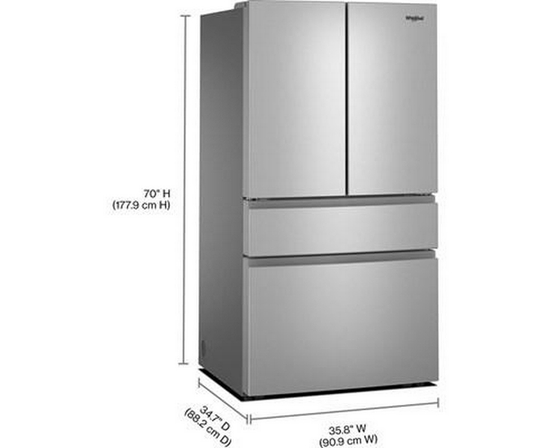 Whirlpool 36-Inch French 4-Door Refrigerator - WRMF3336SZ