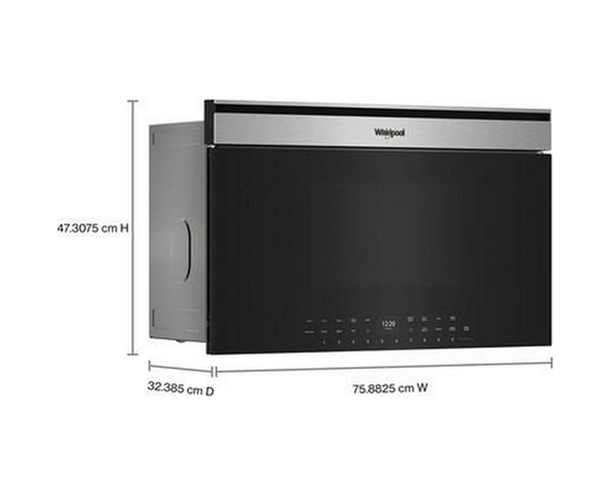 Whirlpool 30-Inch 1.1 Cu. Ft. Built-In Microwave Oven With Air Fry Technology - YWMBT7030SZ