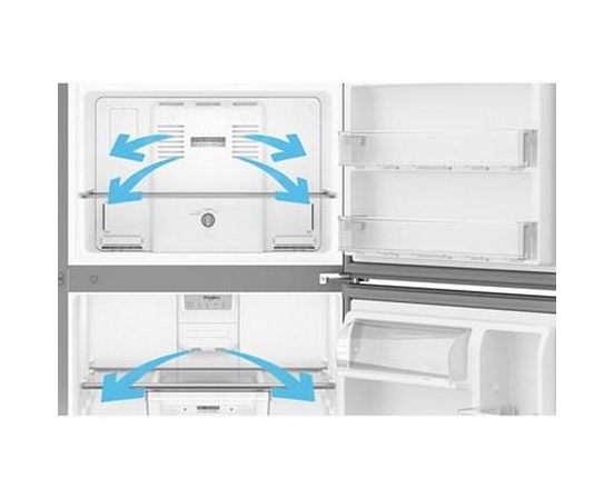 Whirlpool 29.5-Inch, 19 Cu. Ft. Top Freezer Refrigerator With Total Coverage Cooling - WRTX5419SW