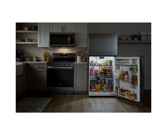Whirlpool 29.5-Inch, 19 Cu. Ft. Top Freezer Refrigerator With Total Coverage Cooling - WRTX5419SZ