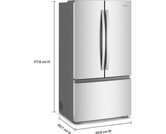 Whirlpool 36-Inch, 24 Cu. Ft. Counter-Depth French 3-Door Refrigerator - WRFC3036RZ