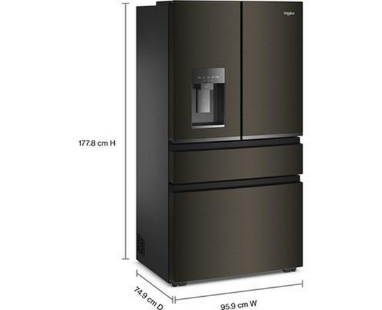 Whirlpool 36-Inch, 22 Cu. Ft. Counter-Depth French 4-Door Refrigerator - WRMC5036RV