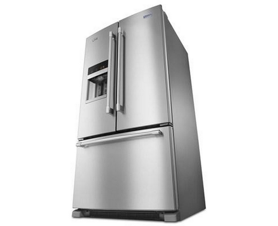 Maytag 36-Inch, 25 Cu. Ft. French 3-Door Refrigerator With Ice And Water - MFI2570FEZ