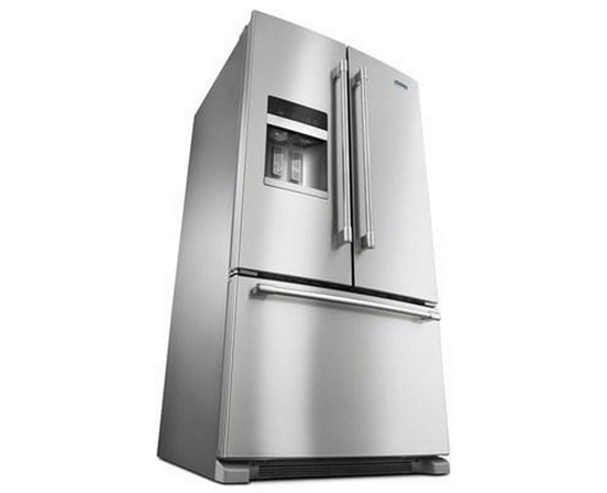 Maytag 36-Inch, 25 Cu. Ft. French 3-Door Refrigerator With Ice And Water - MFI2570FEZ