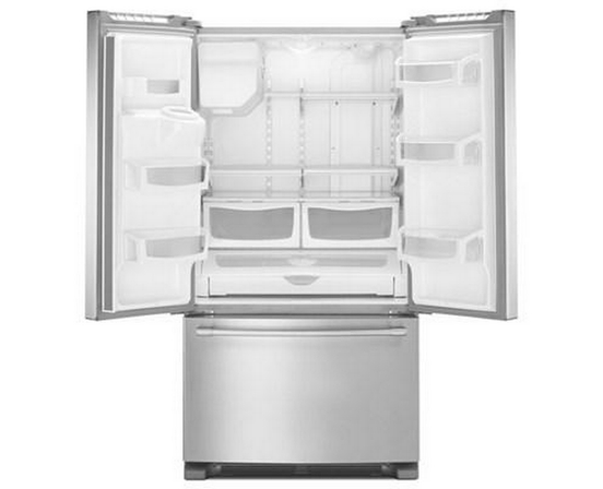 Maytag 36-Inch, 25 Cu. Ft. French 3-Door Refrigerator With Ice And Water - MFI2570FEZ