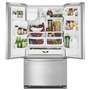 Maytag 36-Inch, 25 Cu. Ft. French 3-Door Refrigerator With Ice And Water - MFI2570FEZ