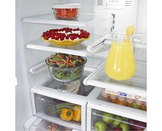 Maytag 36-Inch, 25 Cu. Ft. French 3-Door Refrigerator With Ice And Water - MFI2570FEZ