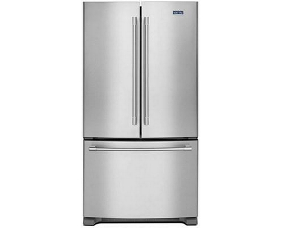 Maytag 36-Inch, 20 Cu. Ft. Counter-Depth French 3-Door Refrigerator With Ice And Water - MFC2062FEZ