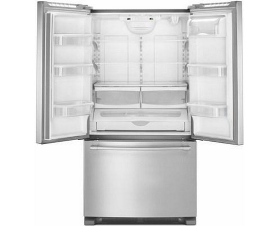 Maytag 36-Inch, 20 Cu. Ft. Counter-Depth French 3-Door Refrigerator With Ice And Water - MFC2062FEZ