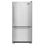 Maytag 33-Inch, 22.1 Cu. Ft. Bottom Freezer Refrigerator With Ice And Water - MBF2258FEZ