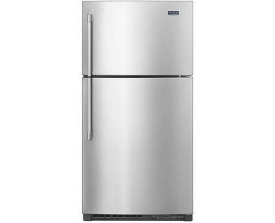 Maytag 33-Inch, 21.2 Cu.Ft. Freestanding Top Freezer Refrigerator With Interior Ice Maker - MRT711SMFZ