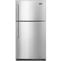 Maytag 33-Inch, 21.2 Cu.Ft. Freestanding Top Freezer Refrigerator With Interior Ice Maker - MRT711SMFZ