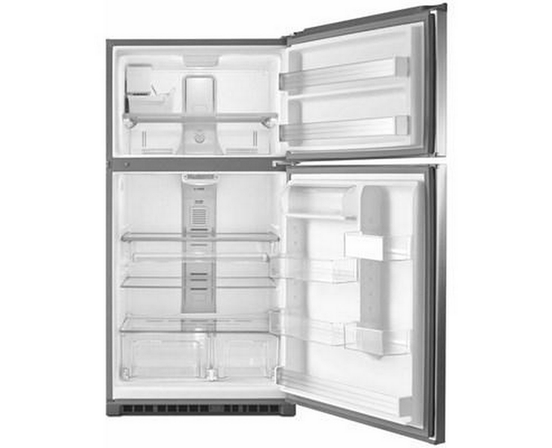 Maytag 33-Inch, 21.2 Cu.Ft. Freestanding Top Freezer Refrigerator With Interior Ice Maker - MRT711SMFZ