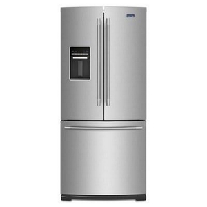 Maytag 30-Inch, 19.7 Cu. Ft. French 3-Door Refrigerator With Water Dispenser - MFW2055FRZ