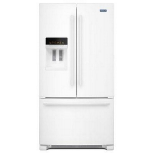 Maytag 36-Inch, 25 Cu. Ft. French 3-Door Refrigerator With Ice And Water - MFI2570FEW