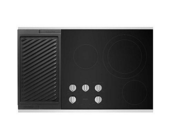 Maytag 36-Inch Built-In Electric Cooktop With Reversible Grill And Griddle - MEC8836HS