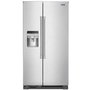 Maytag 36-Inch, 25 Cu.Ft. Freestanding Side-By-Side Refrigerator With External Water And Ice Dispensing System - MSS25C4MGZ