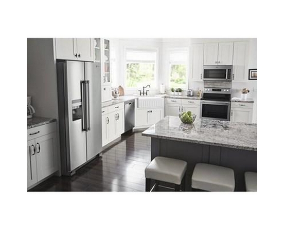 Maytag 36-Inch, 25 Cu.Ft. Freestanding Side-By-Side Refrigerator With External Water And Ice Dispensing System - MSS25C4MGZ