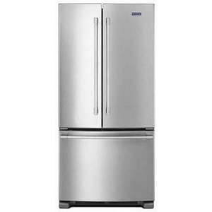 Maytag 33-Inch, 22.1 Cu. Ft. Freestanding French 3-Door Refrigerator With Factory-Installed Ice Maker - MRFF5033PZ