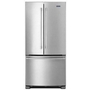 Maytag 33-Inch, 22.1 Cu. Ft. Freestanding French 3-Door Refrigerator With Factory-Installed Ice Maker - MRFF5033PZ