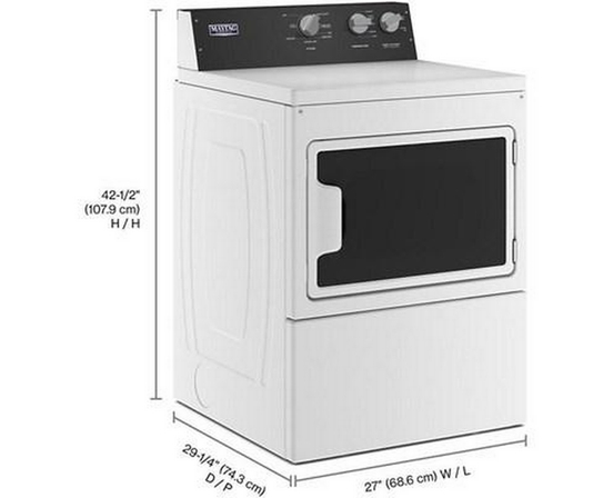 Maytag 7.4 Cu. Ft. Electric Dryer With Intellidry® Sensor - YMEDP586GW