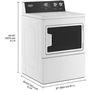Maytag 7.4 Cu. Ft. Electric Dryer With Intellidry® Sensor - YMEDP586GW