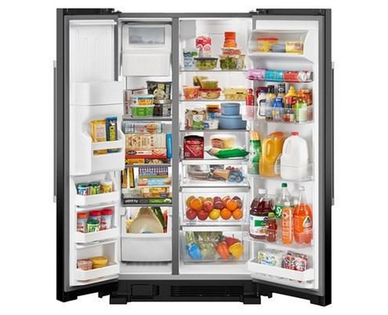 Maytag 36 In. 25 Cu. Ft.  Side-By-Side Refrigerator - MRSF4036PB