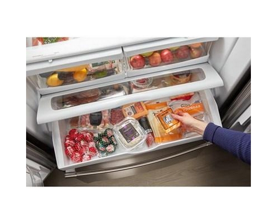Maytag 36-Inch, 25 Cu. Ft. French 3-Door Refrigerator - MRFF4136RZ