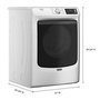 Maytag 7.4 Cu. Ft. Gas Dryer With Pet Pro Option - MGD7020RW