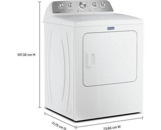 Maytag 7.0 Cu. Ft. Gas Dryer With Pet Pro Option - MGD5605RW