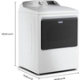 Maytag 7.4 Cu. Ft. Gas Dryer With Extra Power And Advanced Moisture Sensing - MGD6205RW