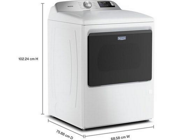 Maytag 7.4 Cu. Ft. Electric Dryer With Extra Power And Advanced Moisture Sensing - YMED6205RW