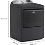 Maytag 7.4 Cu. Ft. Electric Dryer With Extra Power And Advanced Moisture Sensing - YMED6205RF