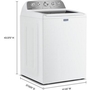 Maytag 4.7 Cu. Ft. Top Loading Washer With Pet Pro Option - MTW5605RW