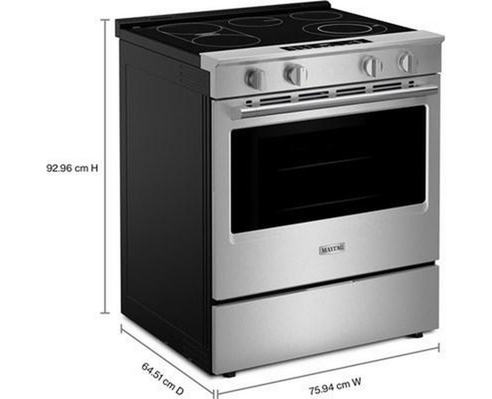 Maytag 30-Inch Slide-In Electric Range With Grill Mode - YMSES7030SZ