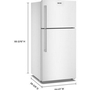 Maytag 30-Inch, 19 Cu. Ft. Freestanding Top Freezer Refrigerator With Evenair™ Cooling Tower - MRTX5119SW