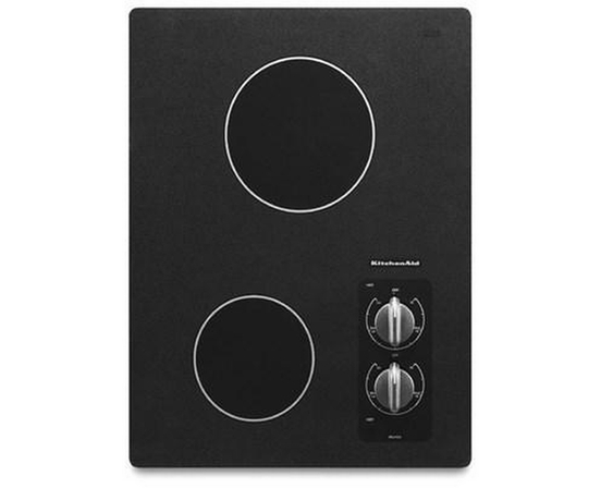 KitchenAid 15-Inch Built-In Electric Cooktop With 2 Elements - KECC056RBL