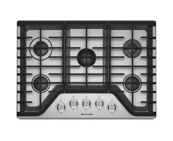 KitchenAid 30-Inch Built-In Gas Cooktop With Even-Heat™ Burner - KCGS350ESS