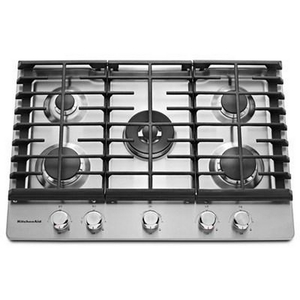 KitchenAid 30-Inch Built-In Gas Cooktop With Even-Heat™ Burner - KCGS550ESS