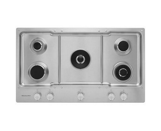 KitchenAid 36-Inch Built-In Gas Cooktop With Griddle - KCGS956ESS