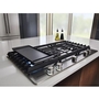 KitchenAid 36-Inch Built-In Gas Cooktop With Griddle - KCGS956ESS